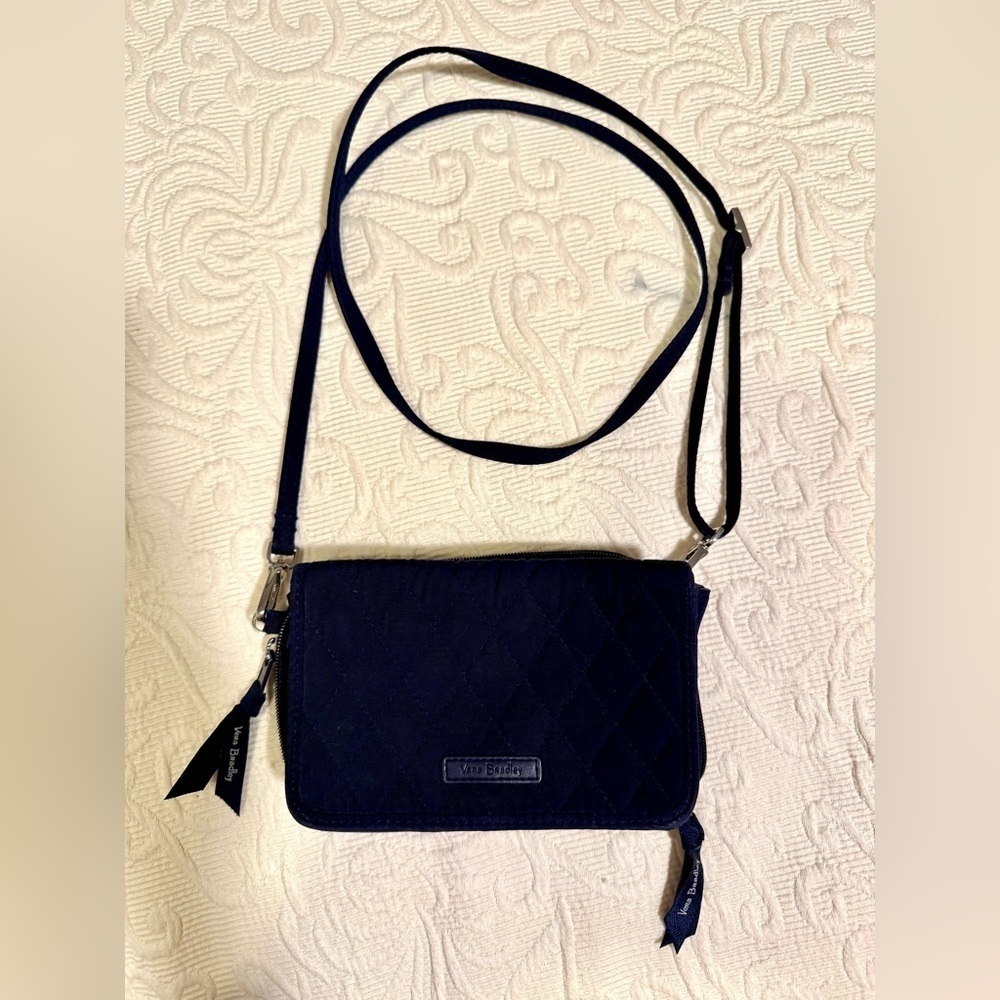 Gently Used Vera Bradley Midnight Blue Quilted Crossbody Bag